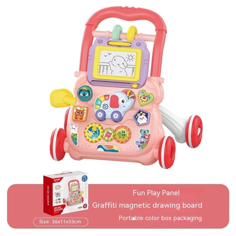 3-in-1 Interactive Baby Walker & Activity Center