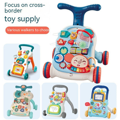 3-in-1 Interactive Baby Walker & Activity Center